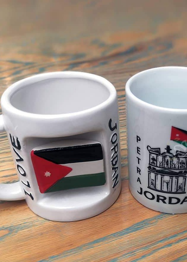 Ceramic Mug 3D Flag Jordan Souvenir - in Jordan