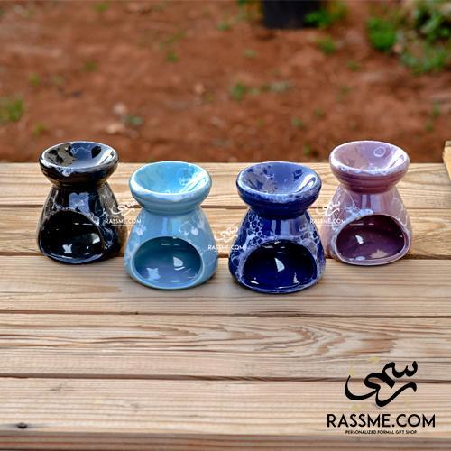 Tealight Candle Ceramic Incense Oil Warmer - in Jordan