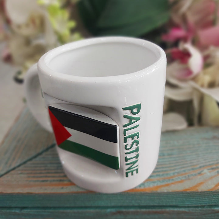 Ceramic Mug 3D Palestine Flag Souvenir - in Jordan