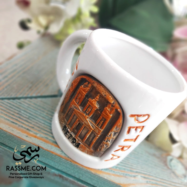 Ceramic Mug 3D Petra Souvenir - in Jordan