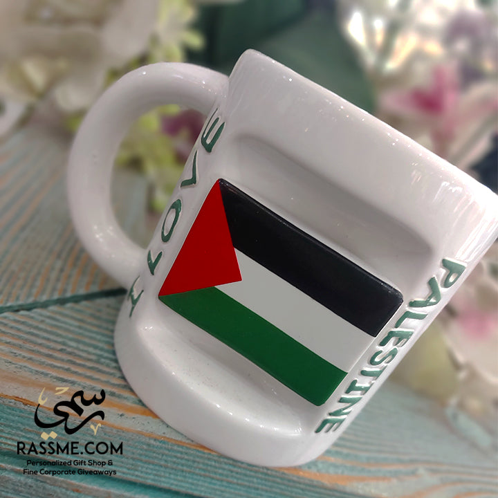 Ceramic Mug 3D Palestine Flag Souvenir - in Jordan