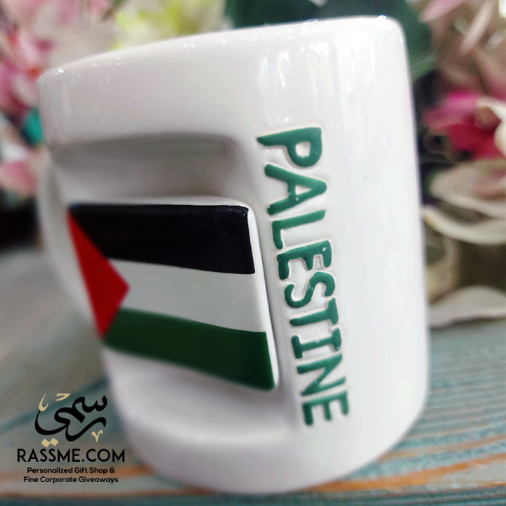 Ceramic Mug 3D Palestine Flag Souvenir - in Jordan