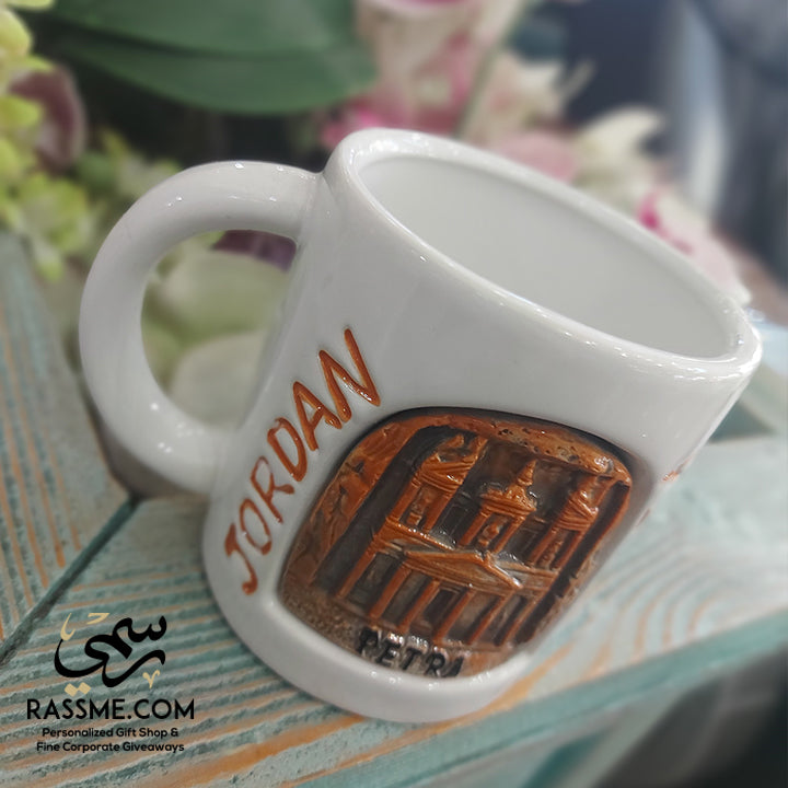 Ceramic Mug 3D Petra Souvenir - in Jordan