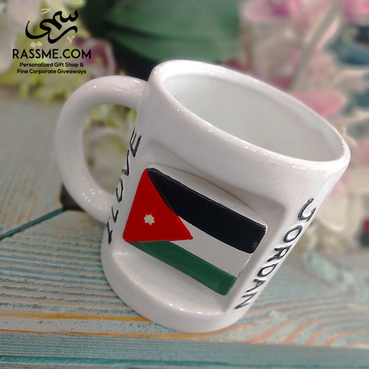 Ceramic Mug 3D Flag Jordan Souvenir - in Jordan