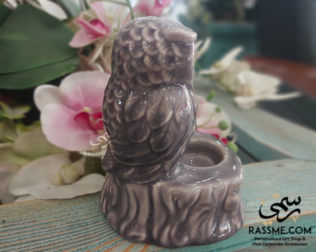 Owl Ceramic Candle Holder