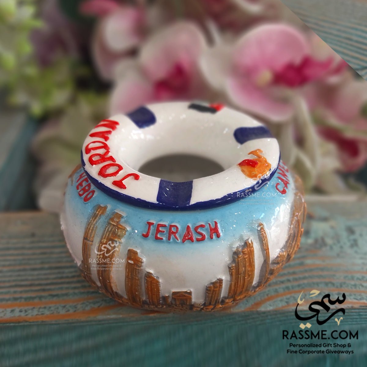 Ceramic Colored Ashtray Jordan Souvenirs 3d Petra Jerash Nebo