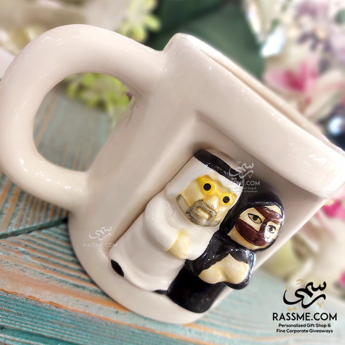 Ceramic Mug 3D Bedouin Couple Souvenir