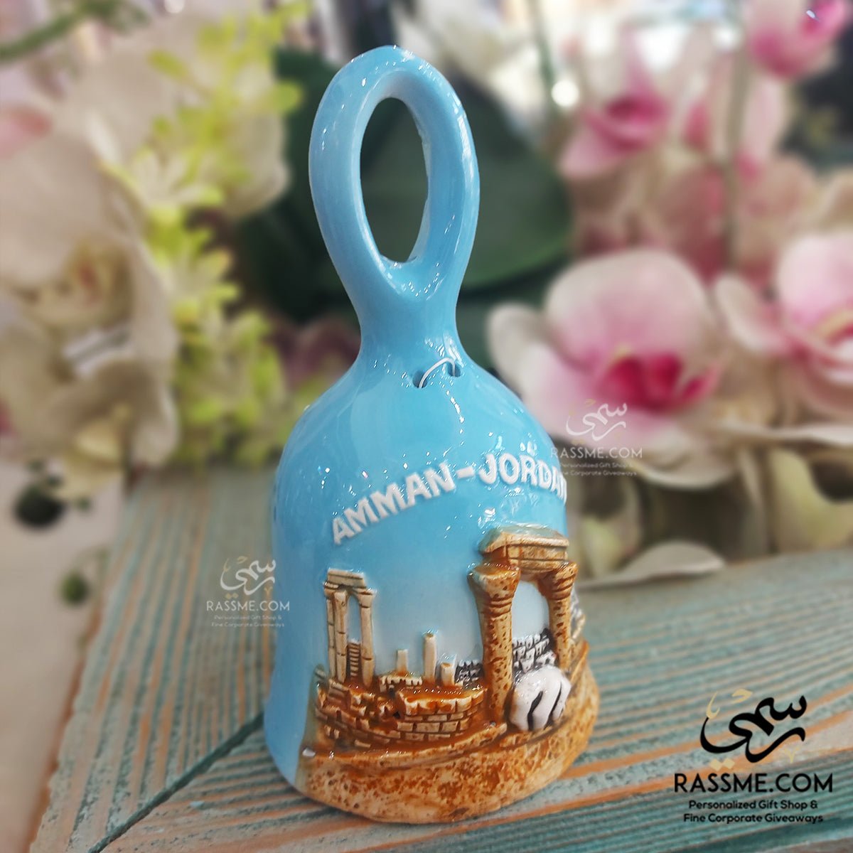 Ceramic Colored Bell Jordan Souvenirs 3d Amman