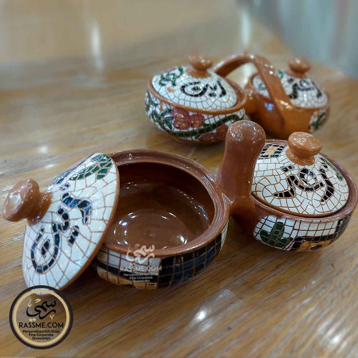 Clay Olive Oil & Thyme Nabateans - Zeit w Zaater - سيراميك زيت وزعتر - Rassme