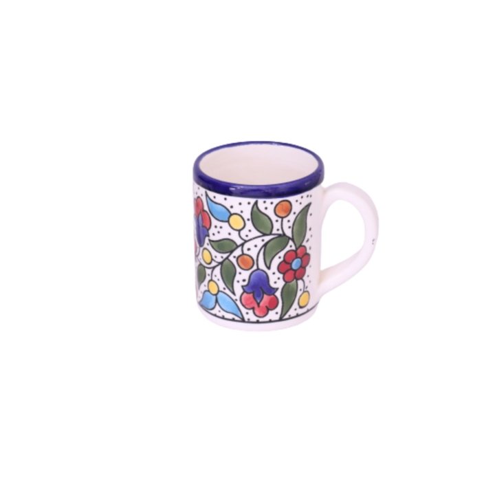 FLORAL CERAMIC COFFE TEA MUG 12OZ - Rassme