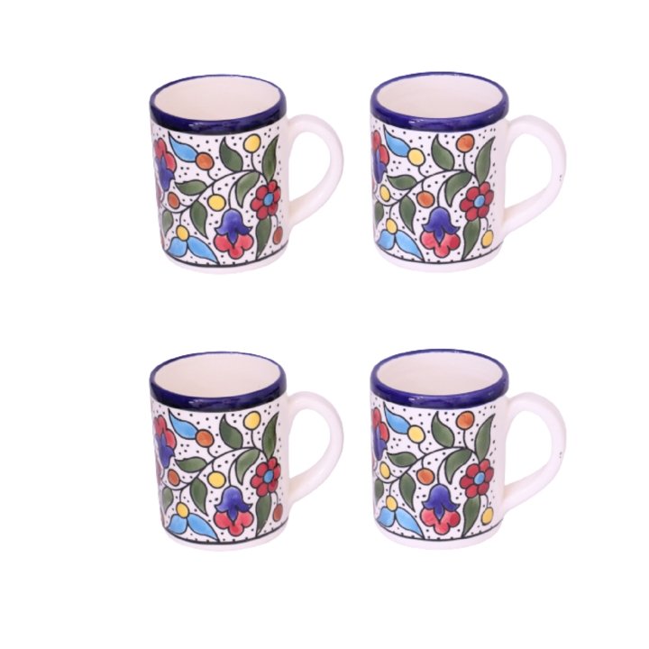 FLORAL CERAMIC COFFE TEA MUG 12OZ - Rassme