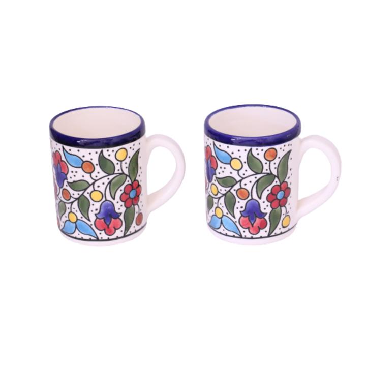 FLORAL CERAMIC COFFE TEA MUG 12OZ - Rassme