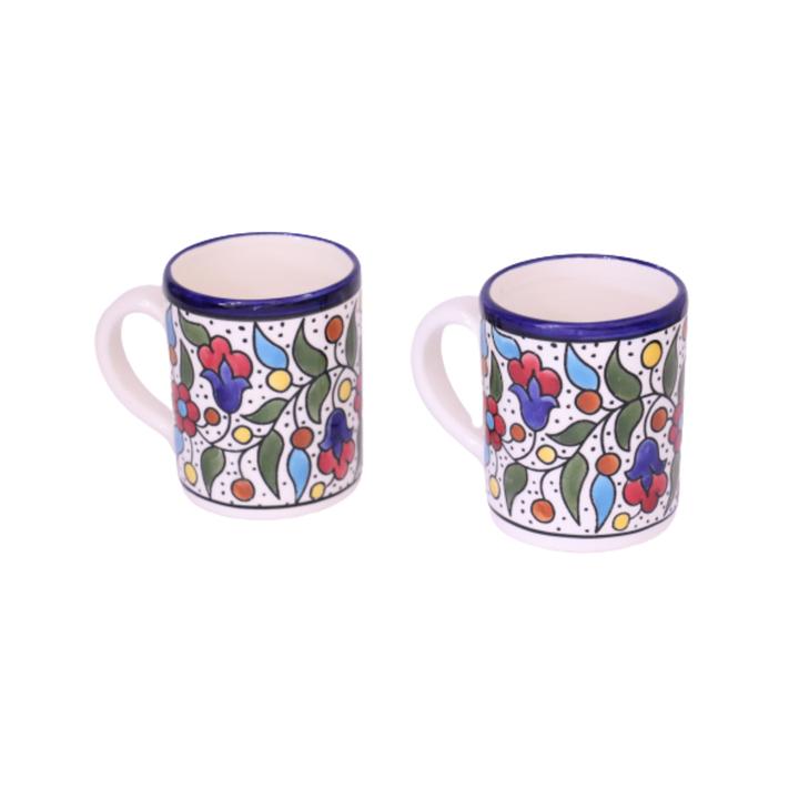 FLORAL CERAMIC COFFE TEA MUG 12OZ - Rassme