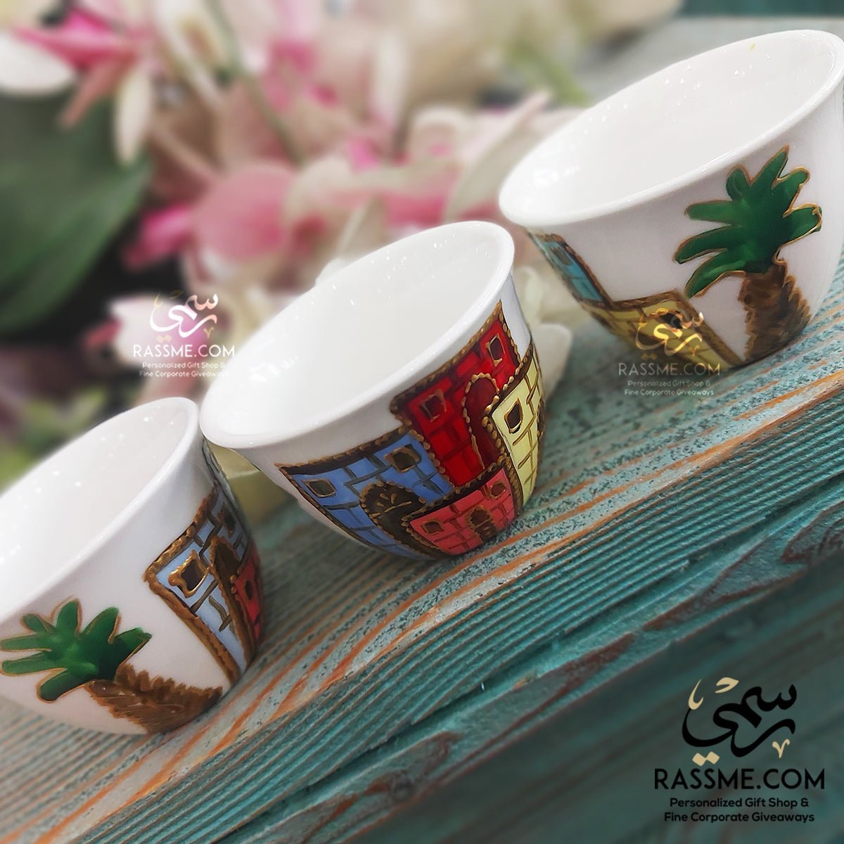 Hand Painted Arabic coffee cups Bitter Coffee Cup - Rassme