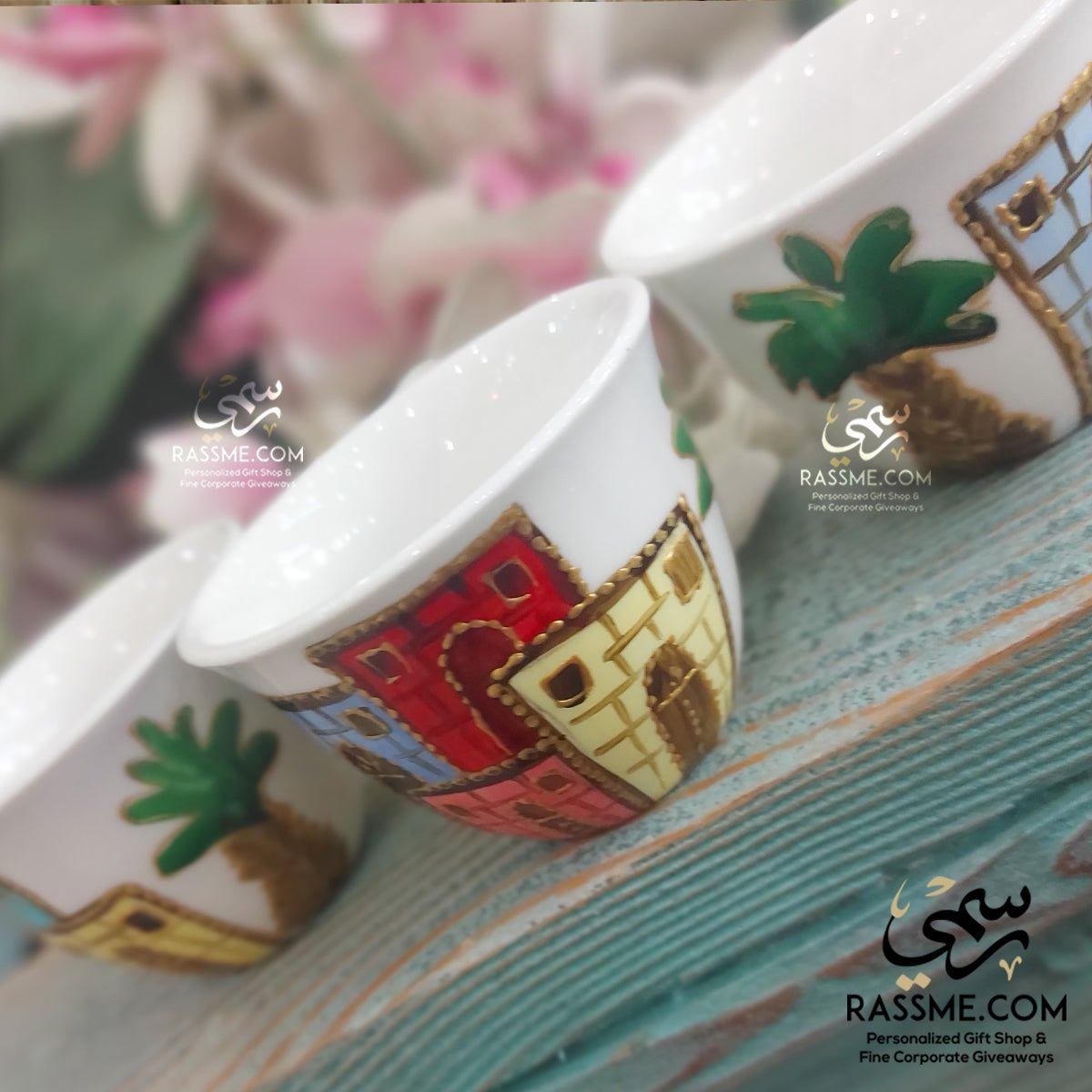 Hand Painted Arabic coffee cups Bitter Coffee Cup - Rassme