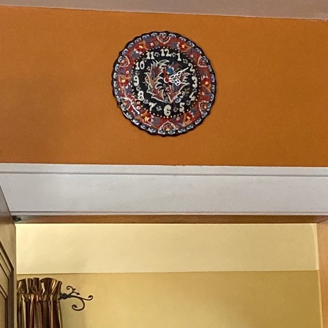 Handmade Ceramic Wall Clock, Decorative Ceramic Plate Clock, Unique Home Decor - Rassme