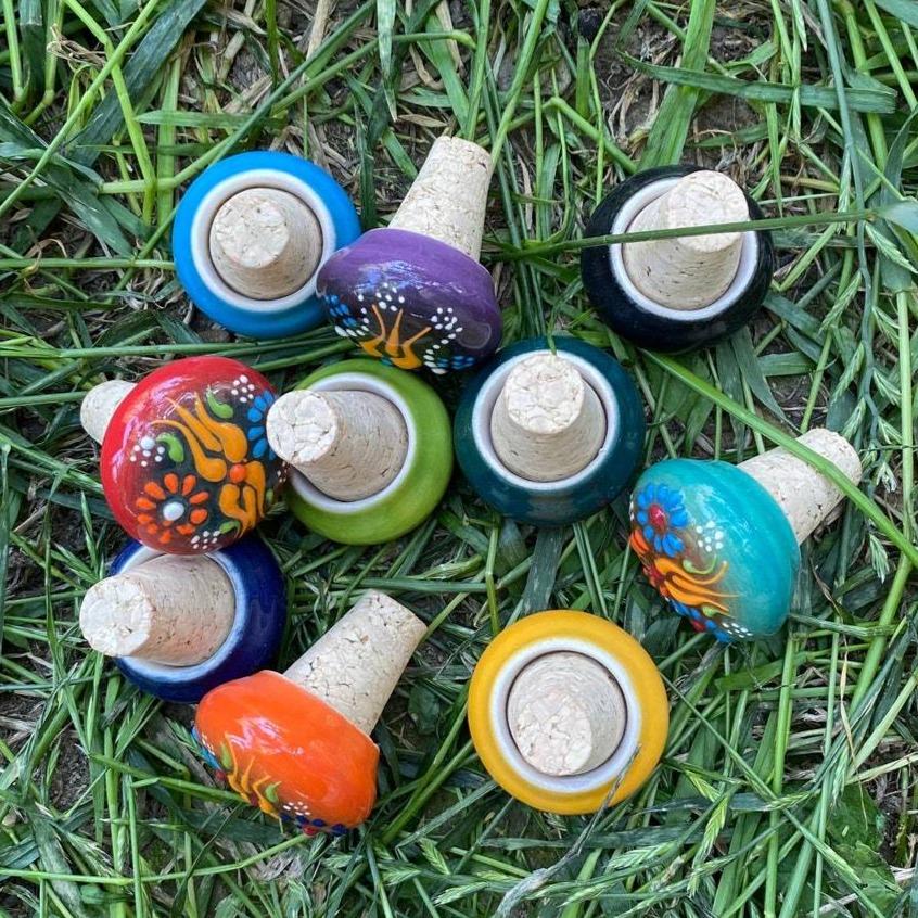 Handmade Ceramic Wine Bottle Stopper, Olive Oil Stopper Decorative Bottle Stopper, Ceramic Home Decoration - Rassme