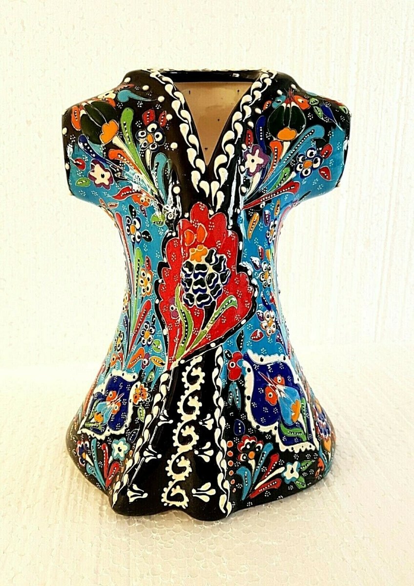 Handmade Handprinted Turkish Ceramic KAFTAN - Rassme