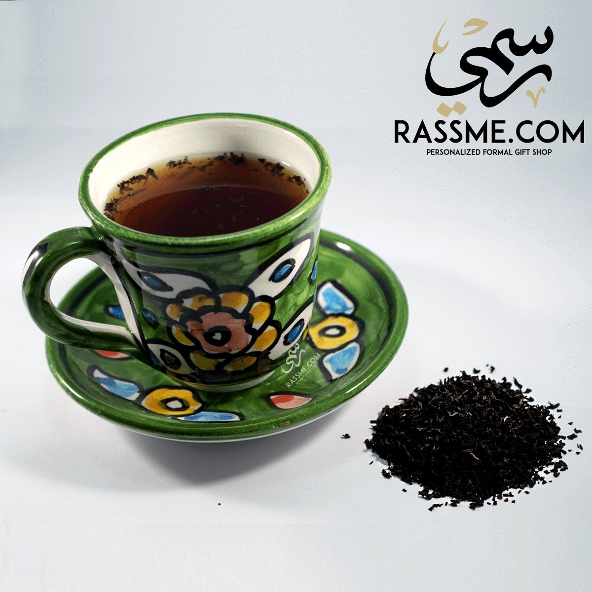 Handmade High Quality Ceramic Holy Land Floral Color Tea Cup - Rassme