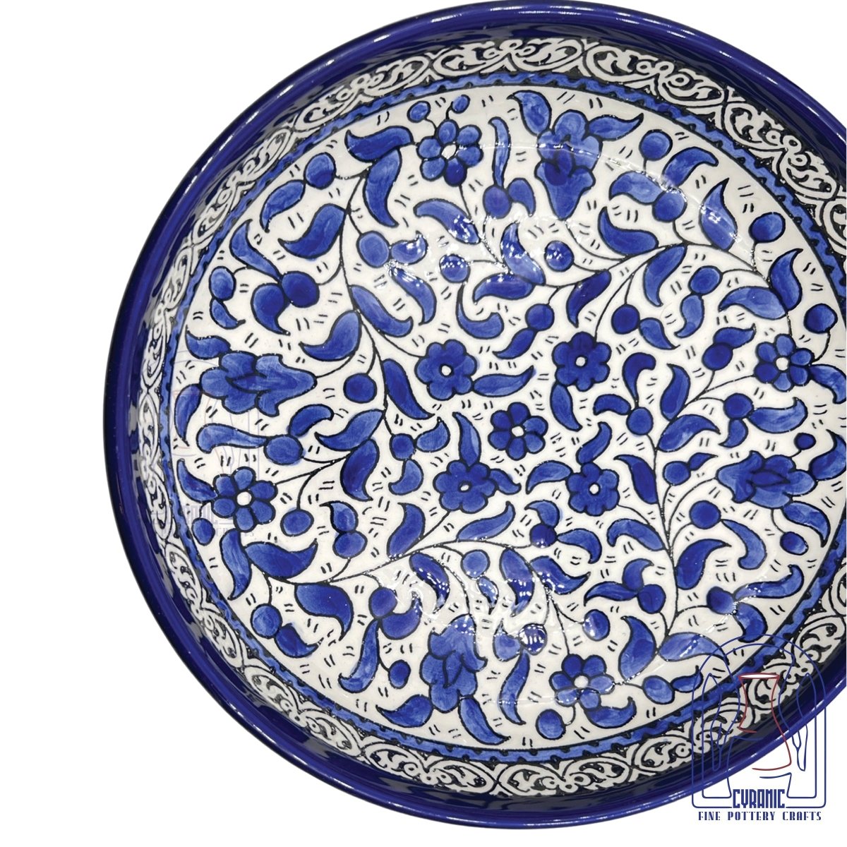 Hebron ceramic pottery Plate Bowl - Rassme