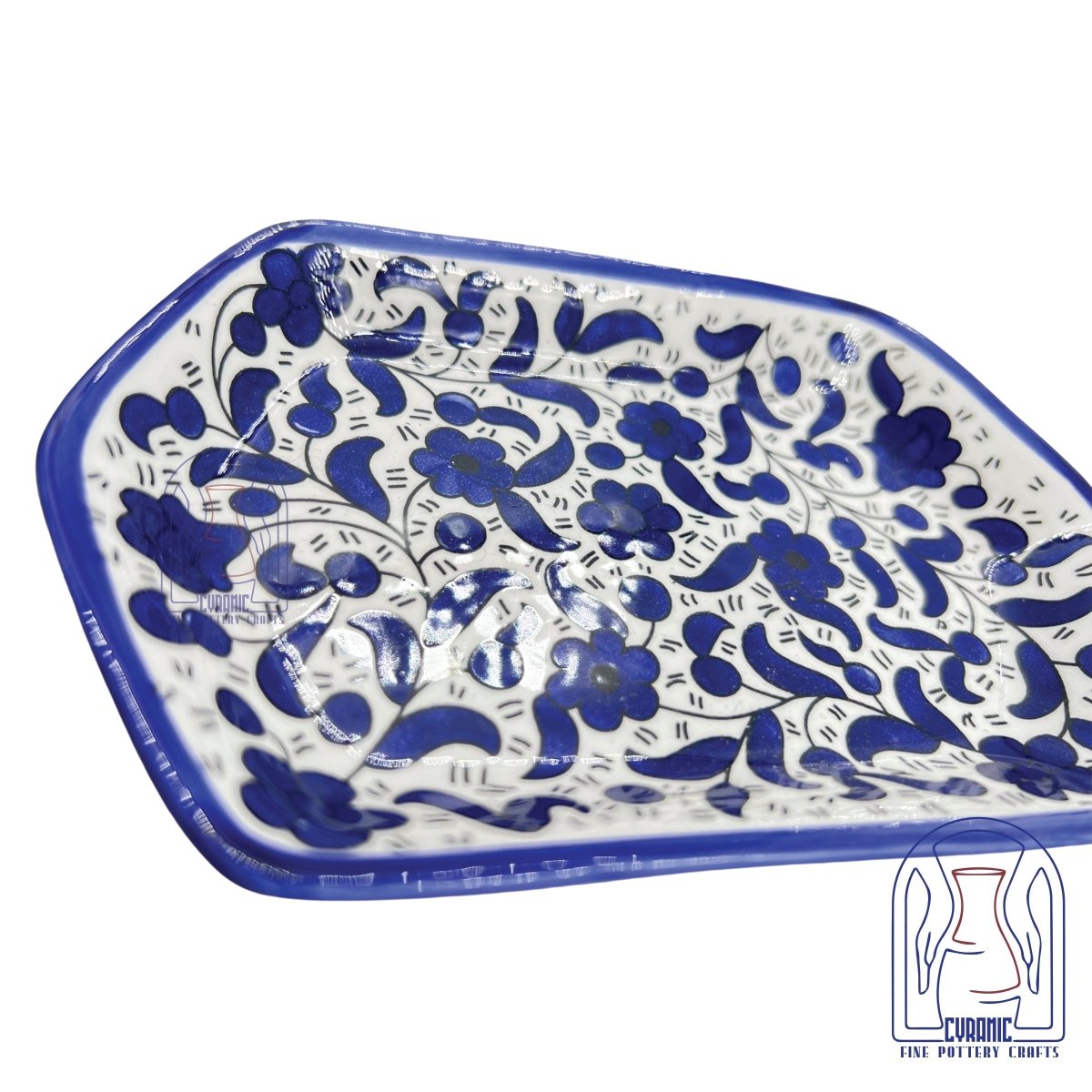 Hebron ceramic pottery Plate Diamond - Rassme