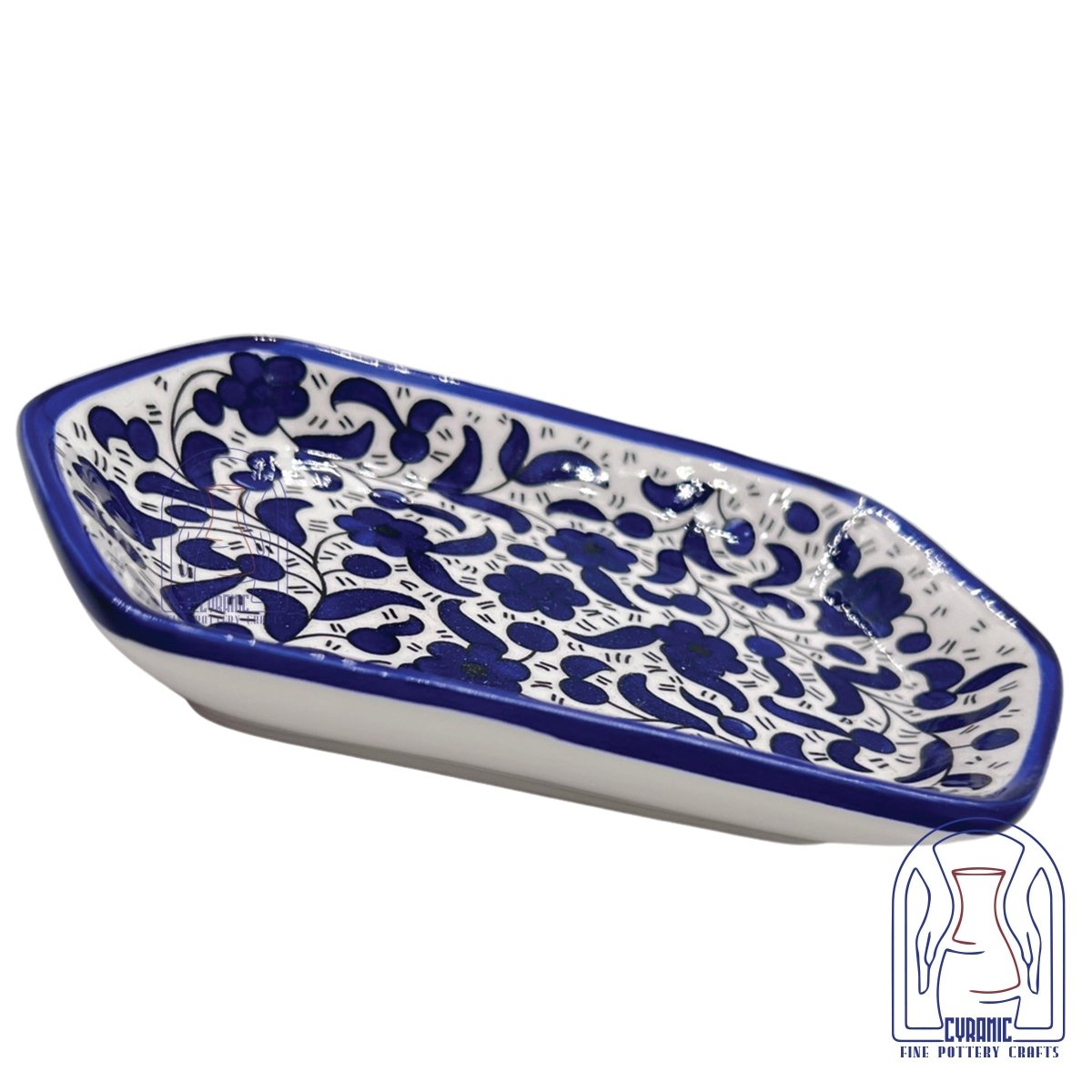 Hebron ceramic pottery Plate Diamond - Rassme