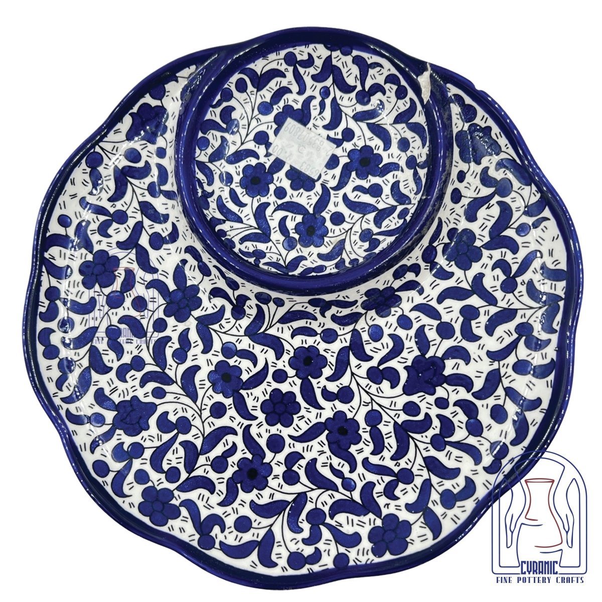 Hebron ceramic pottery Plate Divided - Rassme