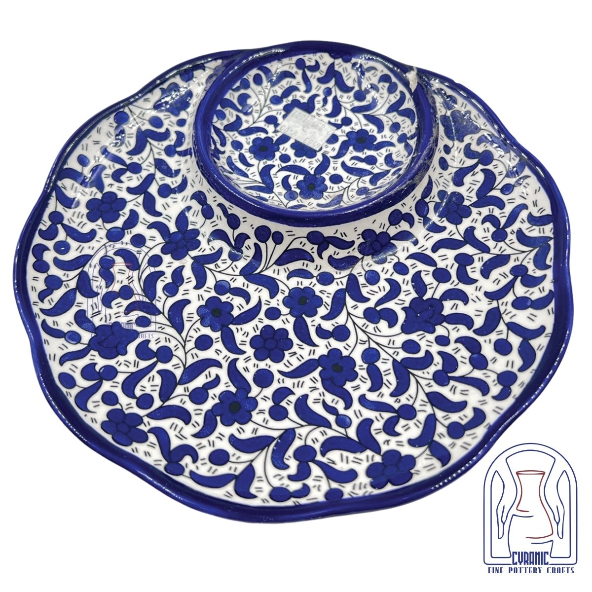 Hebron ceramic pottery Plate Divided - Rassme