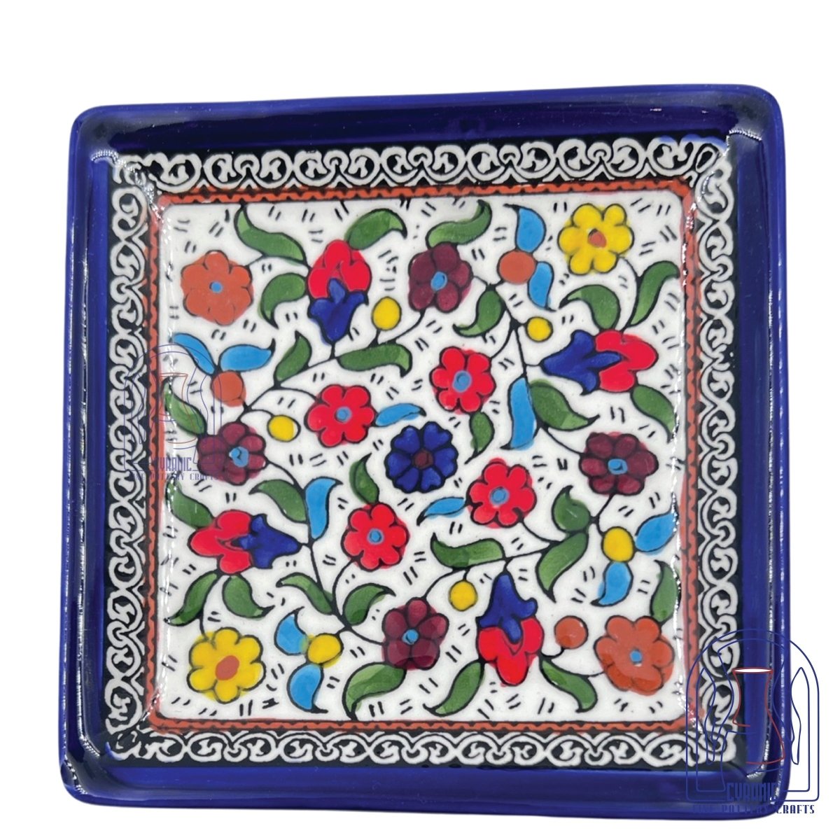 Hebron ceramic pottery Plate Square - Rassme