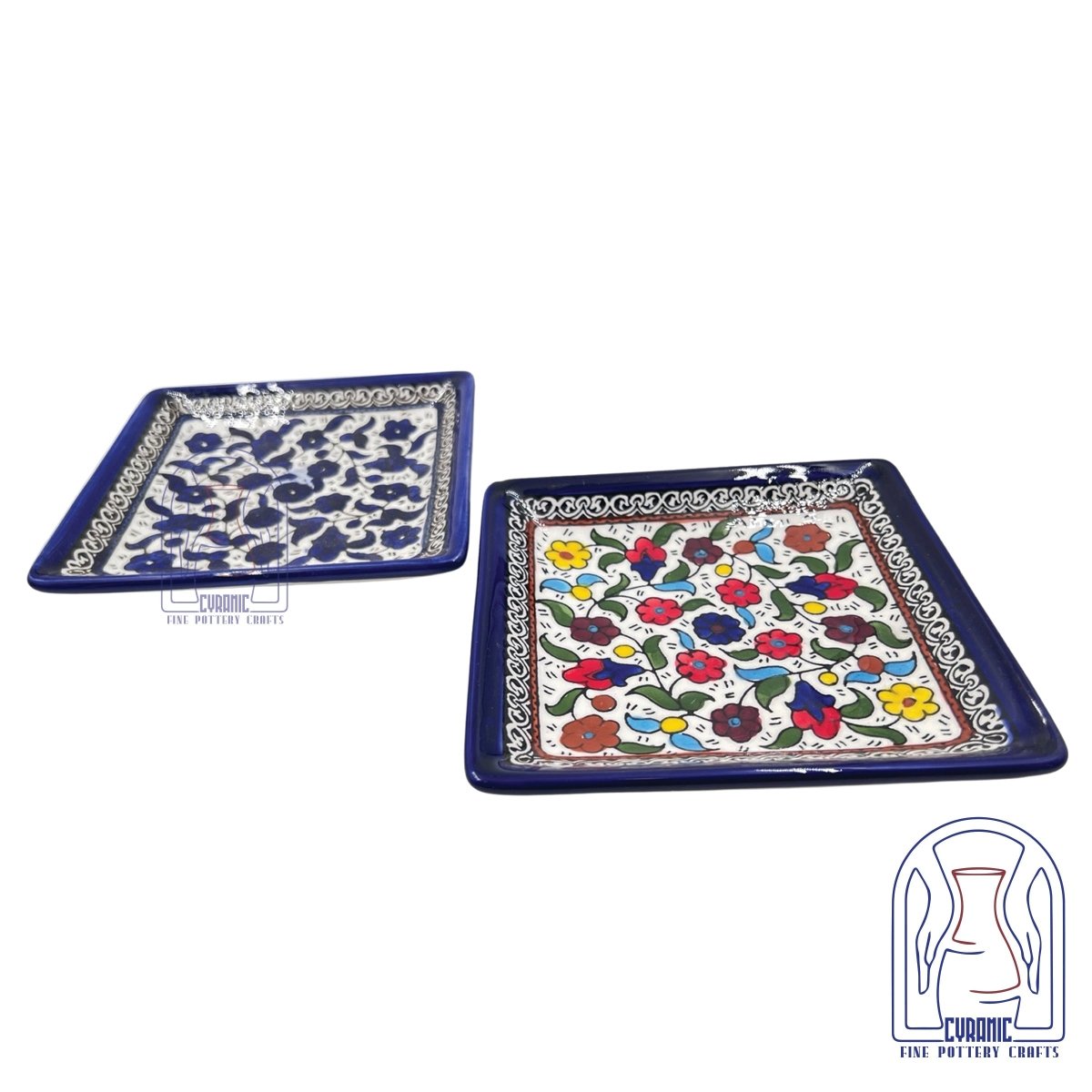 Hebron ceramic pottery Plate Square - Rassme