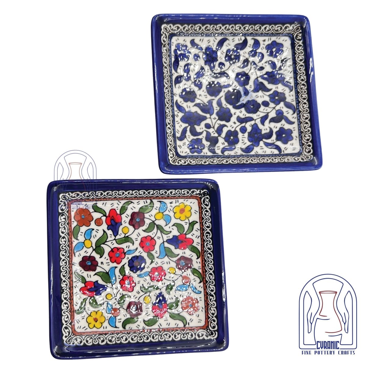 Hebron ceramic pottery Plate Square - Rassme