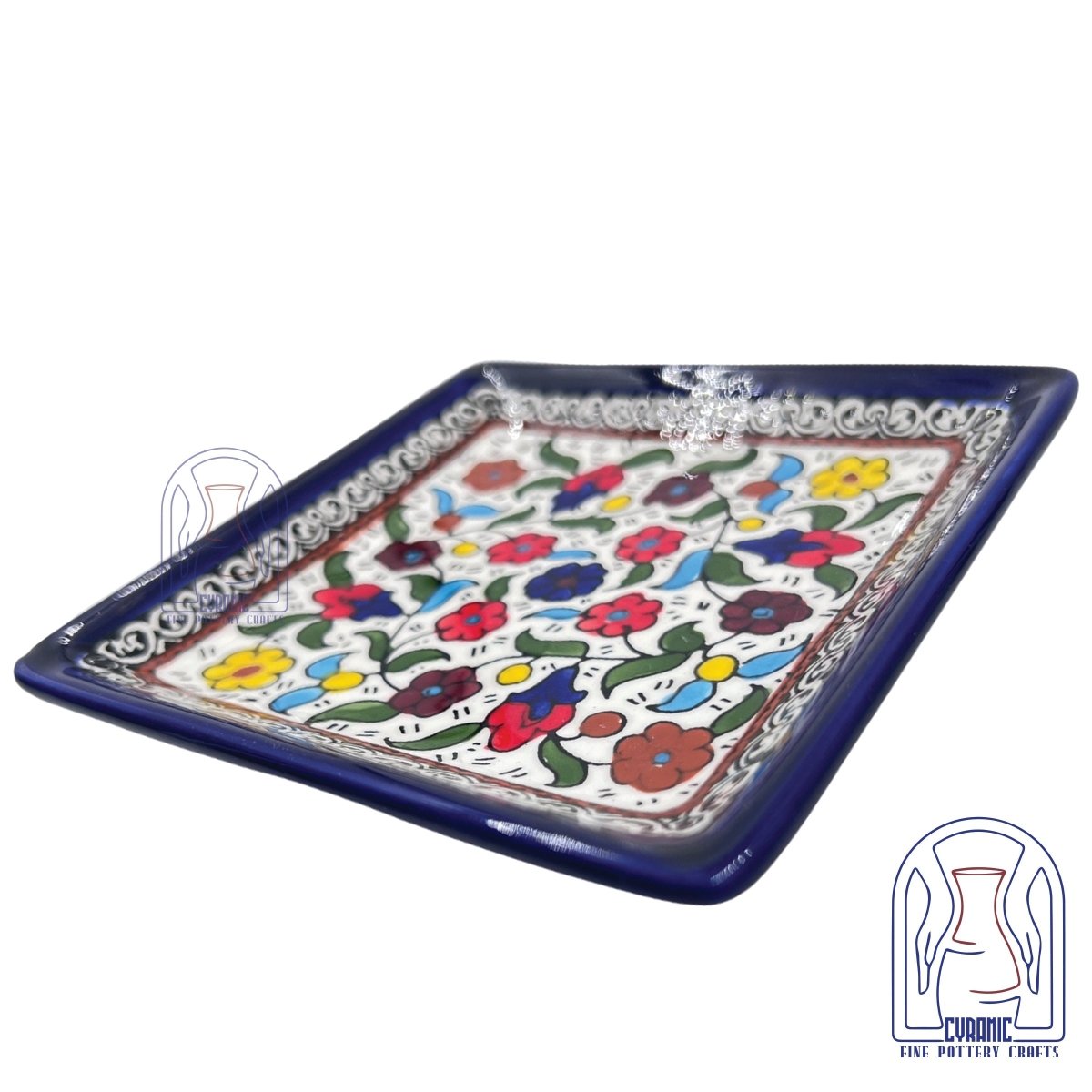 Hebron ceramic pottery Plate Square - Rassme