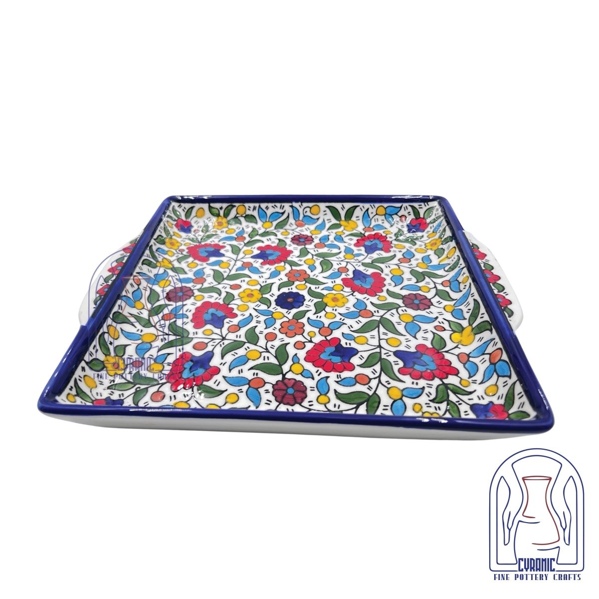 Hebron ceramic pottery Plate Tray - Rassme