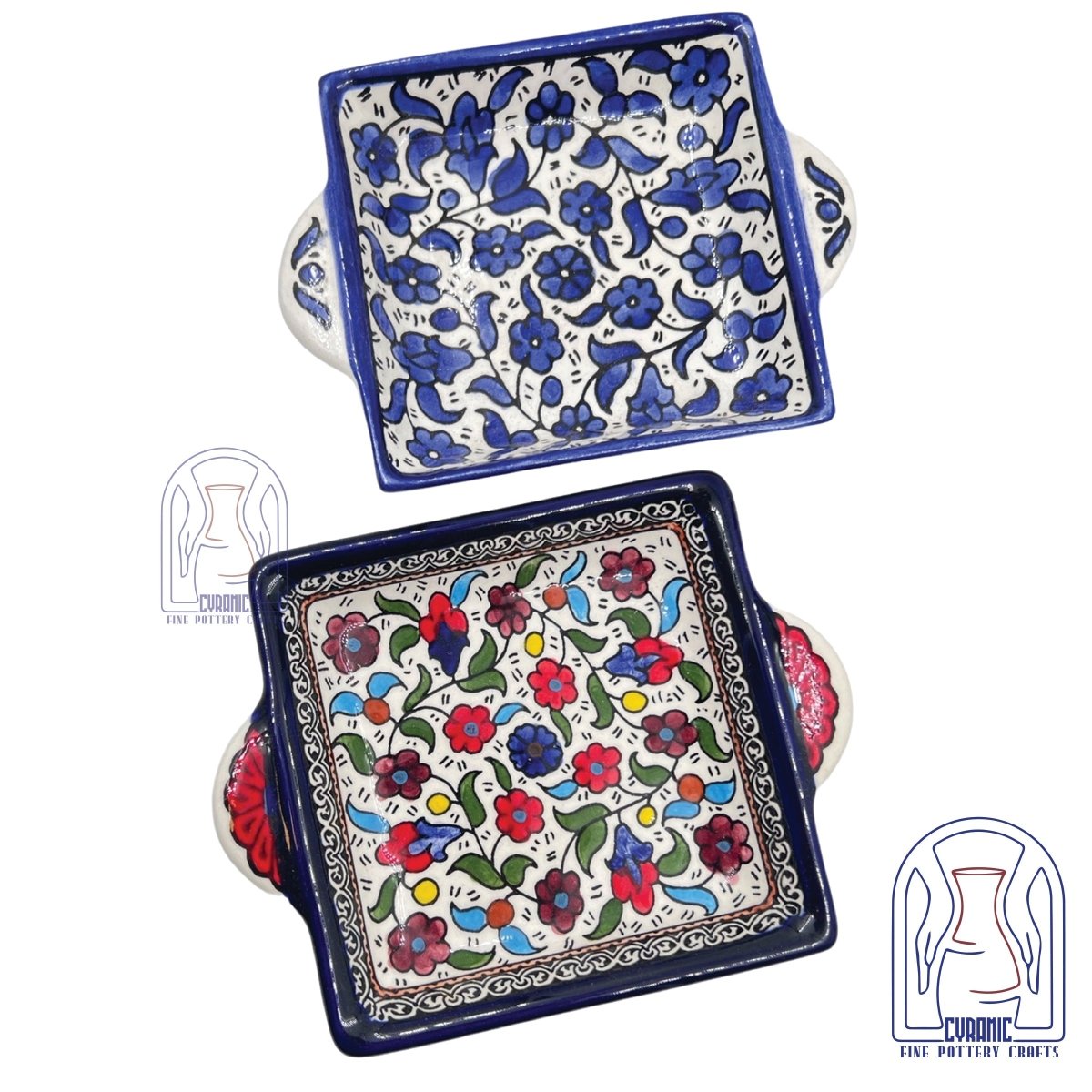 Hebron ceramic pottery Plate Tray - Rassme