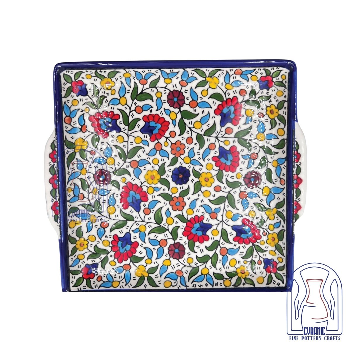 Hebron ceramic pottery Plate Tray - Rassme