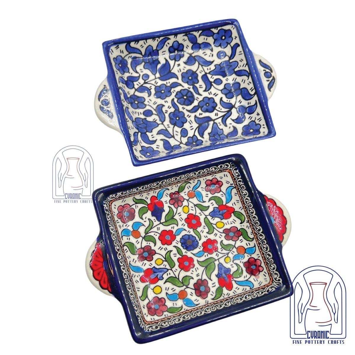 Hebron ceramic pottery Plate Tray - Rassme