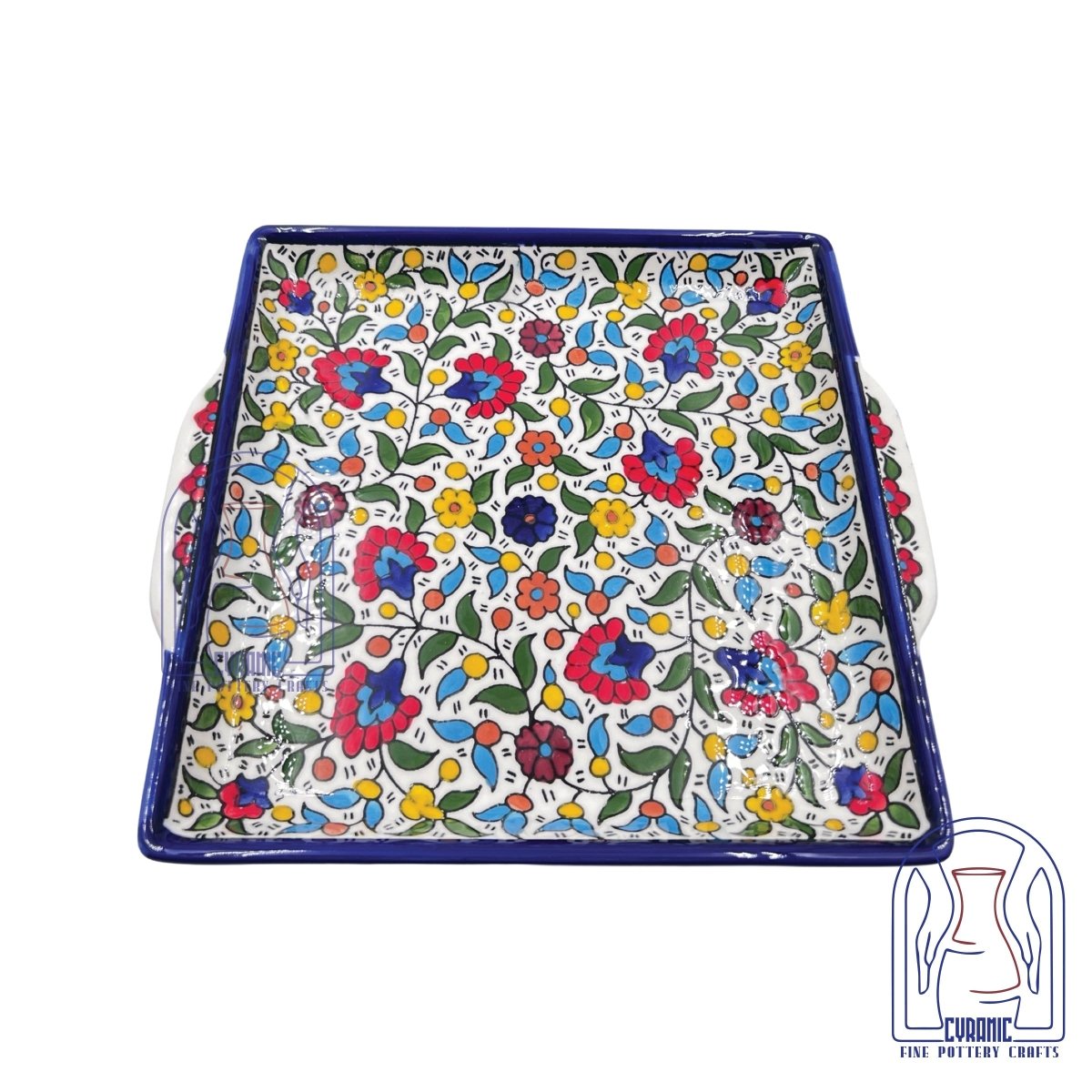 Hebron ceramic pottery Plate Tray - Rassme