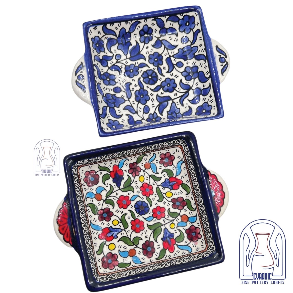 Hebron ceramic pottery Plate Tray - Rassme