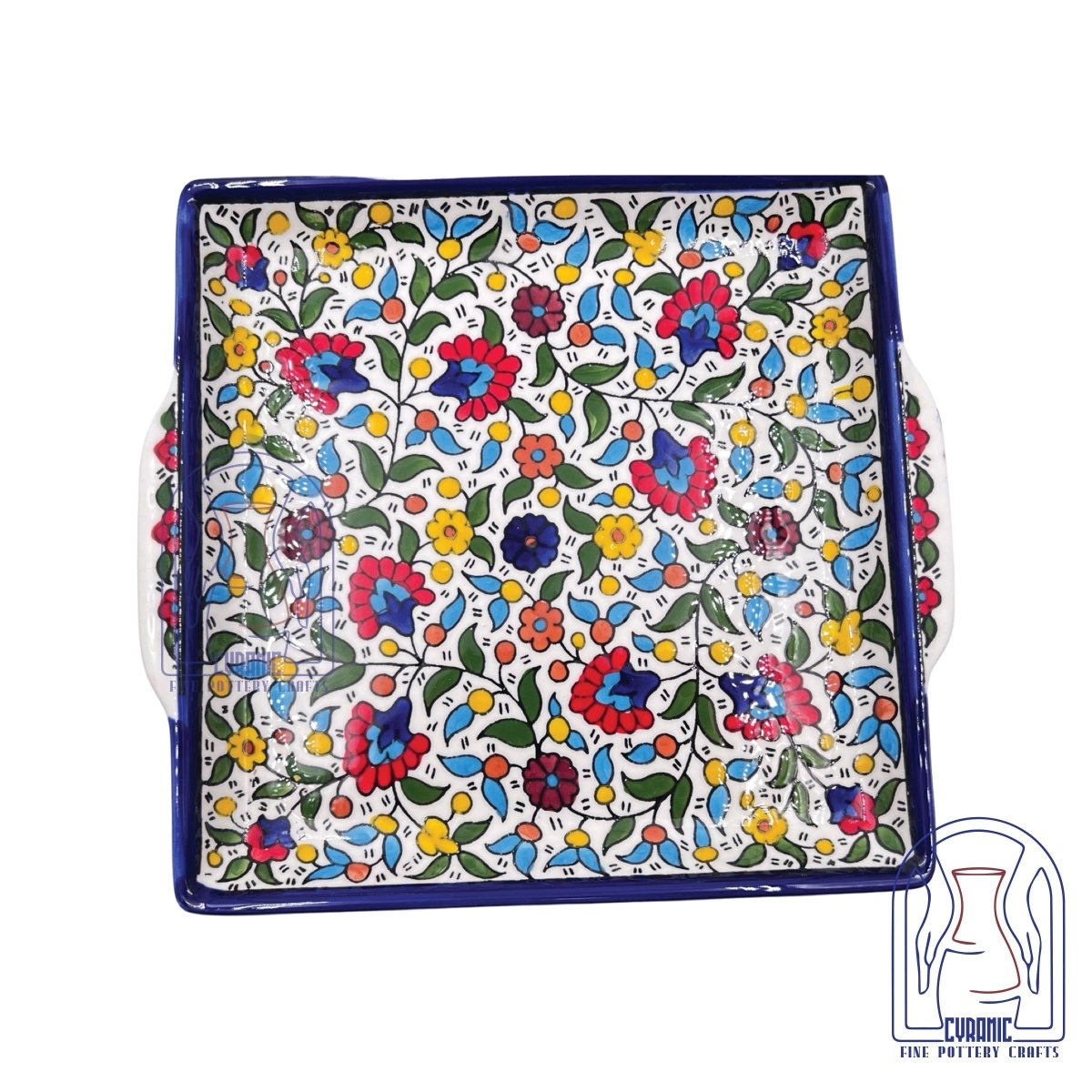 Hebron ceramic pottery Plate Tray - Rassme