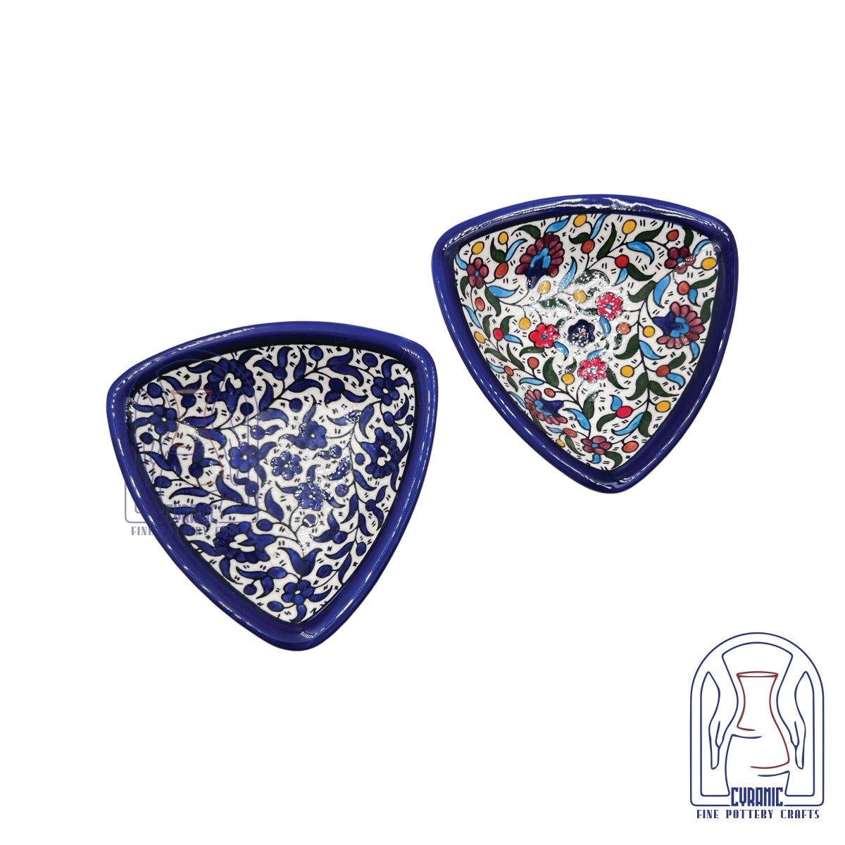 Hebron ceramic pottery Plate Triangle - Rassme