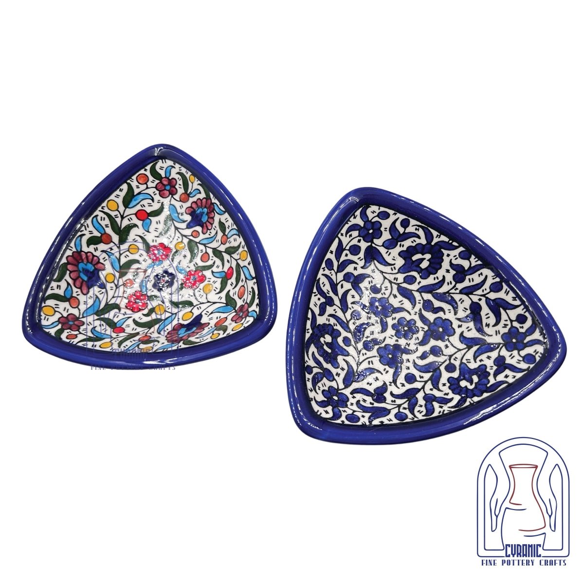 Hebron ceramic pottery Plate Triangle - Rassme