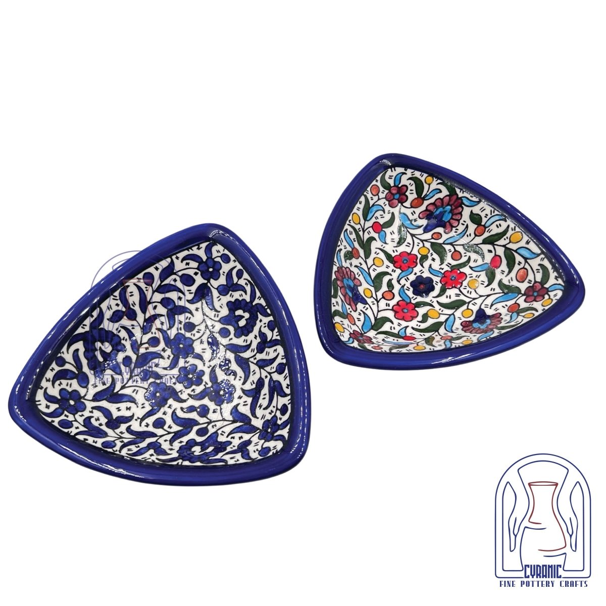 Hebron ceramic pottery Plate Triangle - Rassme