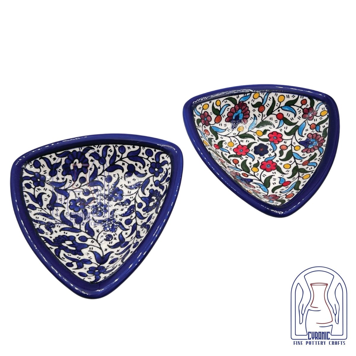 Hebron ceramic pottery Plate Triangle - Rassme