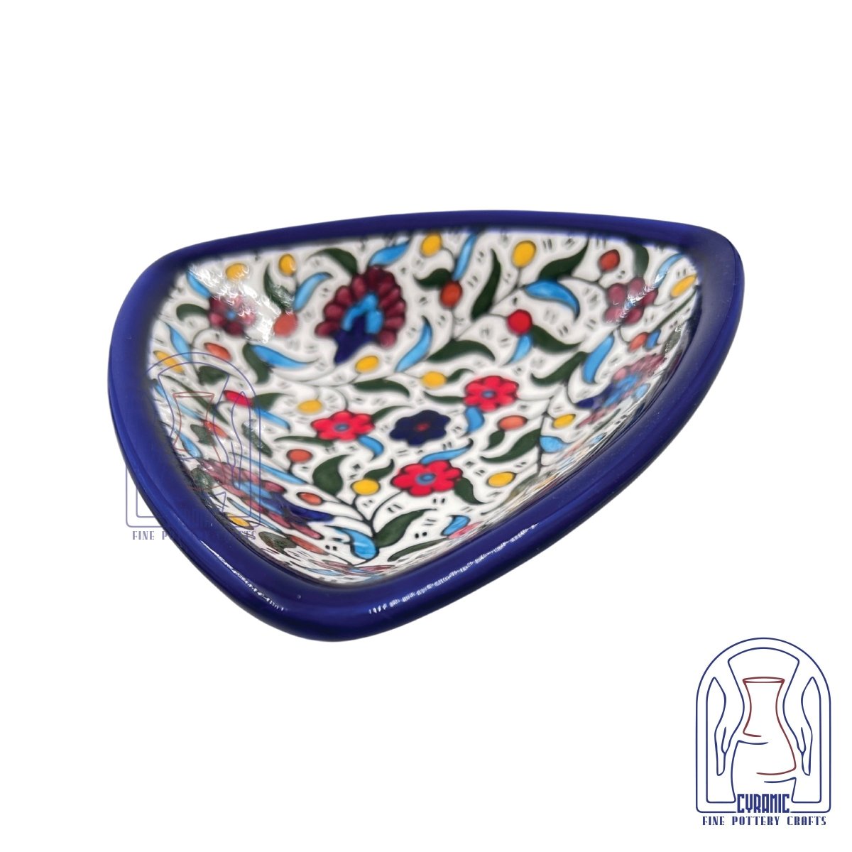 Hebron ceramic pottery Plate Triangle - Rassme