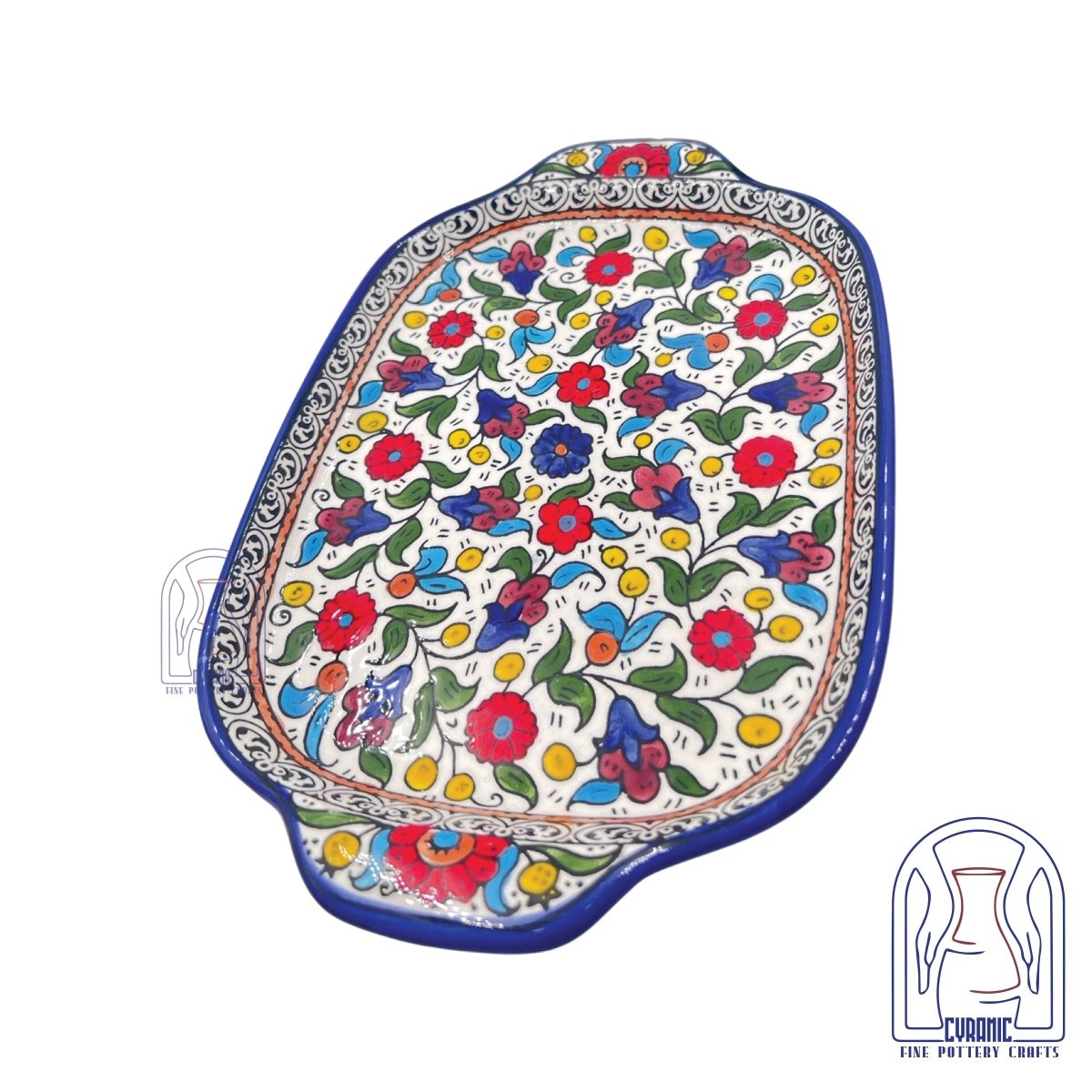 Hebron ceramic pottery Tray - Rassme