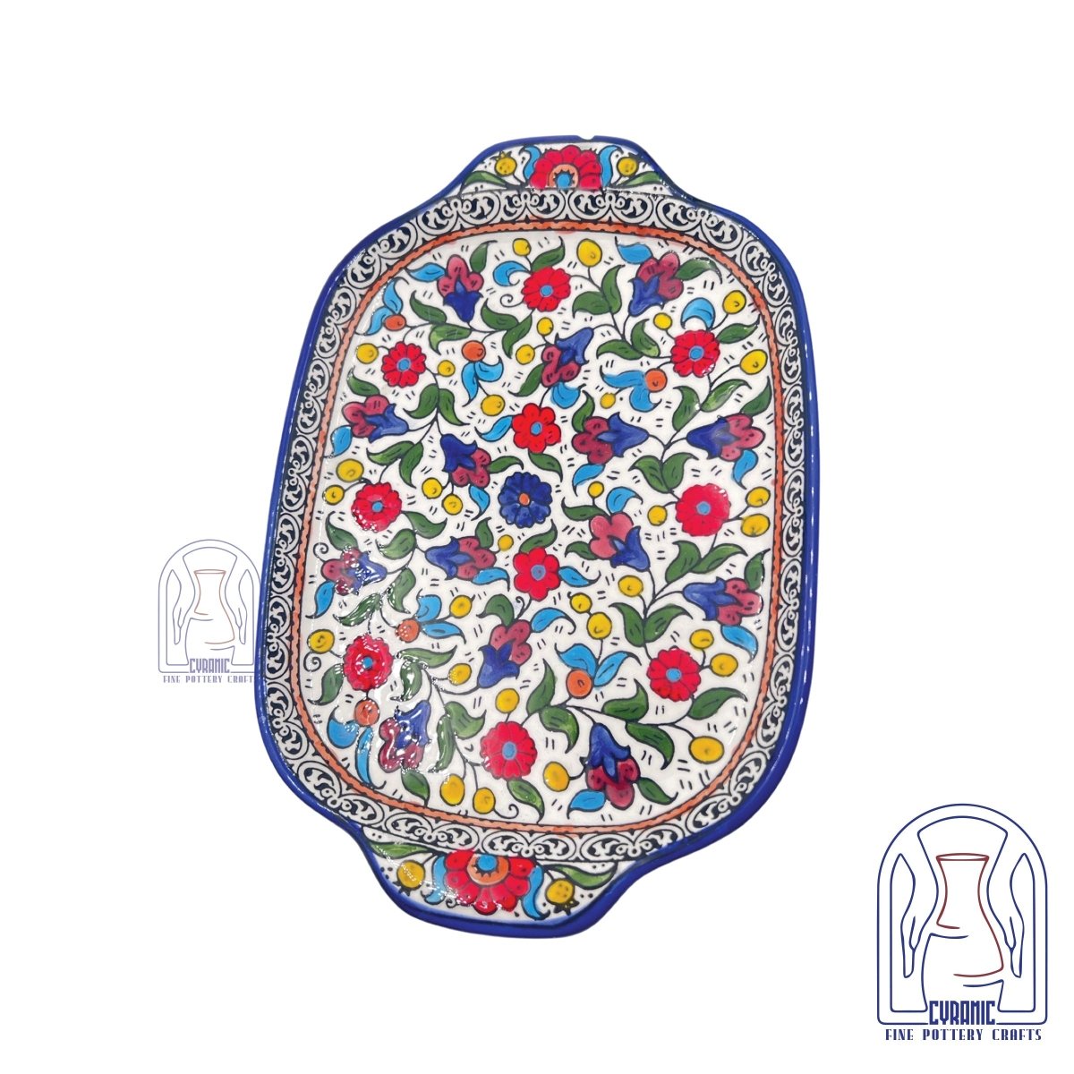 Hebron ceramic pottery Tray - Rassme