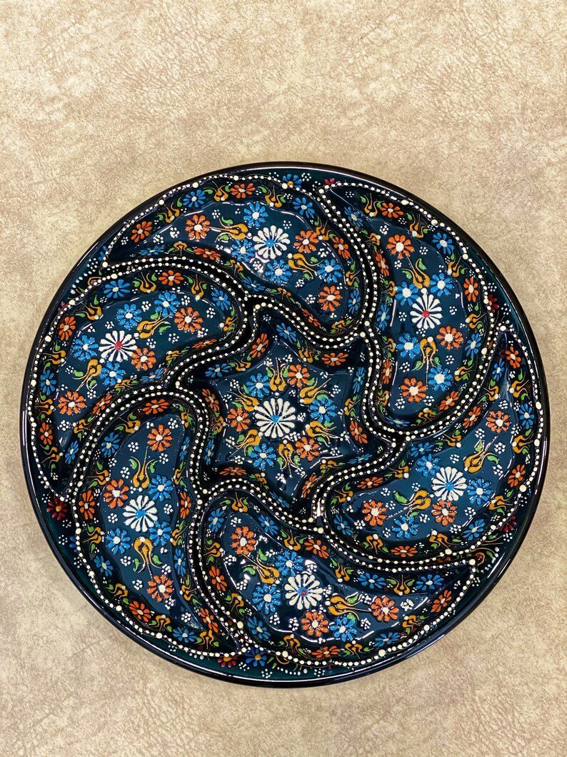 High Quality Breakfast Set, Decorative Bowl Set, Ceramic Set, Serving Set, Mezze Set, Turkish Ceramic Food Serving Set - Rassme