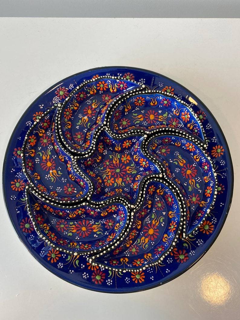 High Quality Breakfast Set, Decorative Bowl Set, Ceramic Set, Serving Set, Mezze Set, Turkish Ceramic Food Serving Set - Rassme