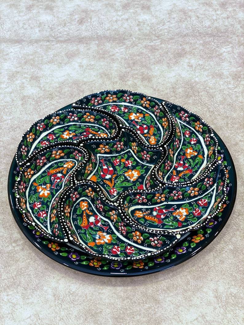 High Quality Breakfast Set, Decorative Bowl Set, Ceramic Set, Serving Set, Mezze Set, Turkish Ceramic Food Serving Set - Rassme