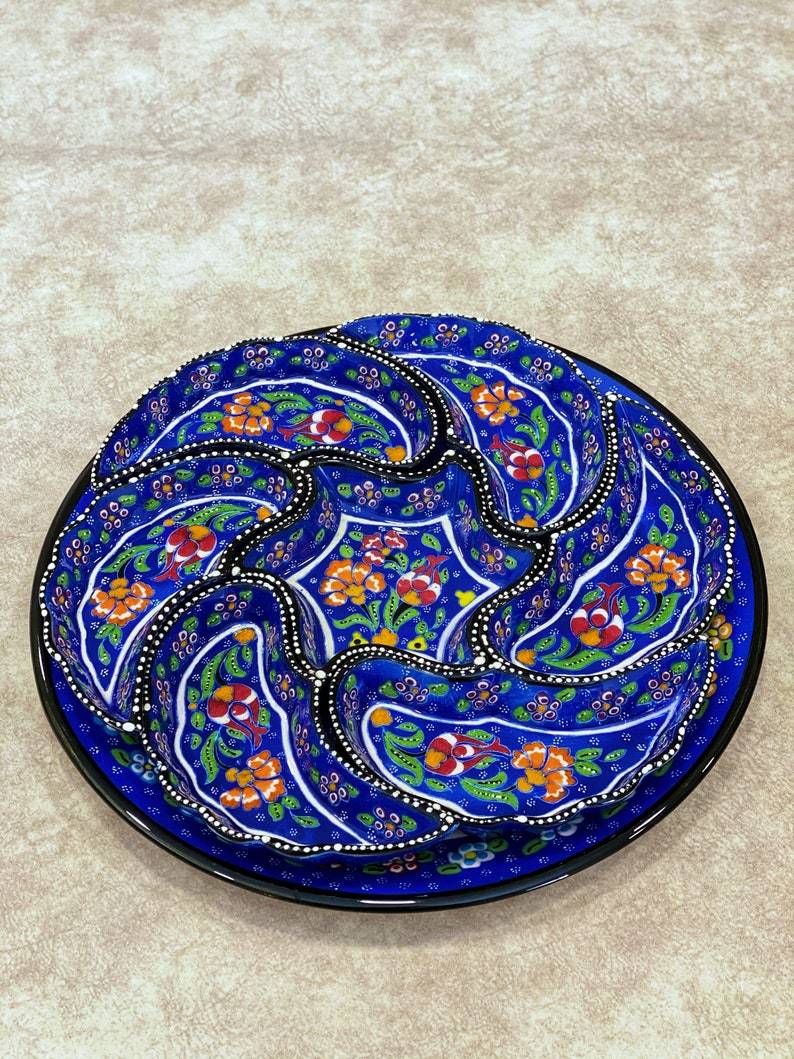 High Quality Breakfast Set, Decorative Bowl Set, Ceramic Set, Serving Set, Mezze Set, Turkish Ceramic Food Serving Set - Rassme